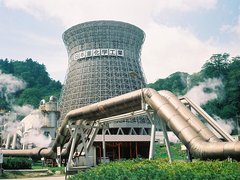 岩手県八幡平市の松川地熱発電所 Photo by Si-take.